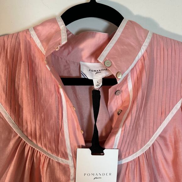 Tuckernuck Pomander Place Pink Puff Sleeve Beatrix Dress - Picture 4 of 8